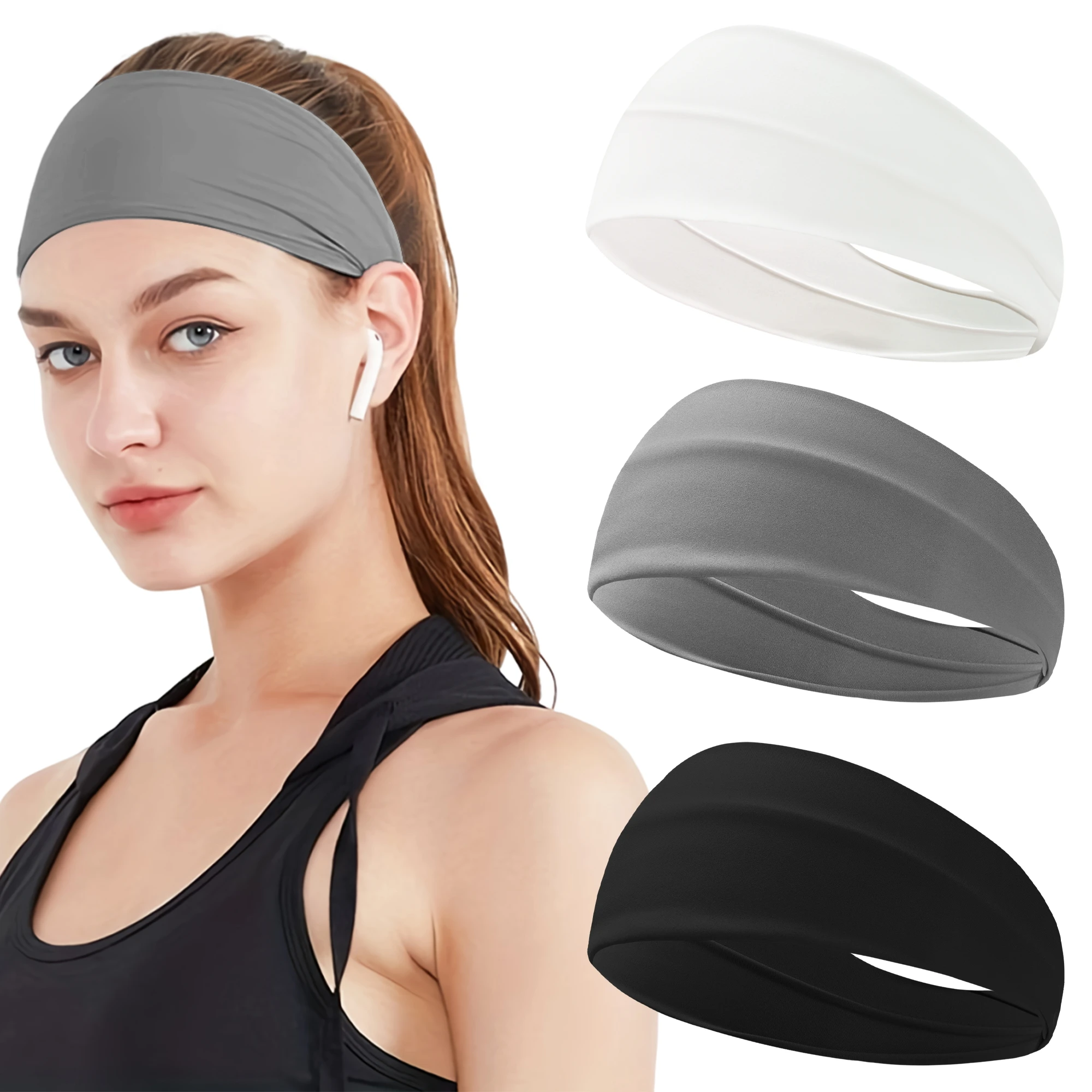 

3PCS Hair Band Fashion, Elastic Headbands, Cotton Twisted Cross Head Wrap Hair Band head Accessories, for Women Simple Headband