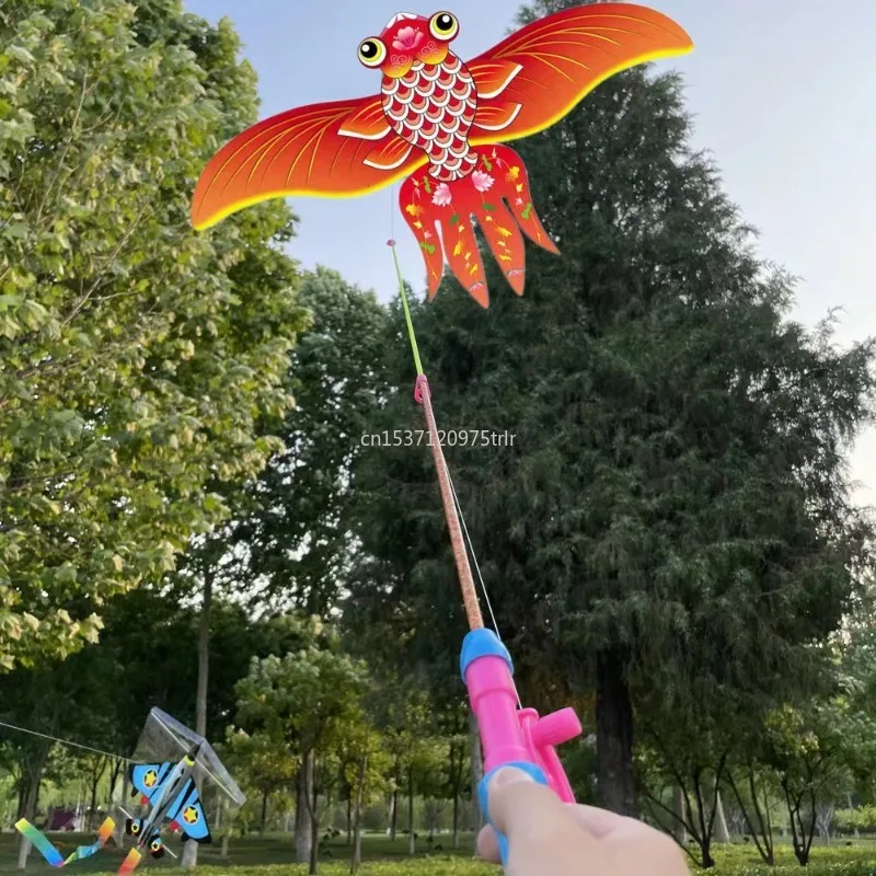Drachen 1Set Kinder Drachen Spielzeug Cartoon Schmetterling Schwalben Adler Drachen mit Griff Kinder Fliegen Outdoor SpielzeugnostiМдуш dzionio З ЗГМAnd