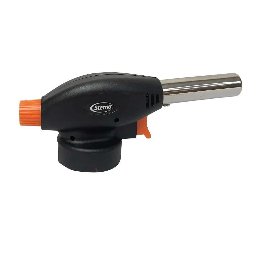 Butane Torch Lighter - Kitchen Blow Torch with Safety Shut-Off - Fits Most Butane Cans - Handheld Cooking Torch