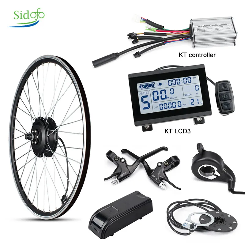 Front/Rear Wheel 20/26 Inch Electric Wheel  36V/48V 350W/500W Electric Bike Conversion Kit Electric Bicycle Motor Set Hub Motor