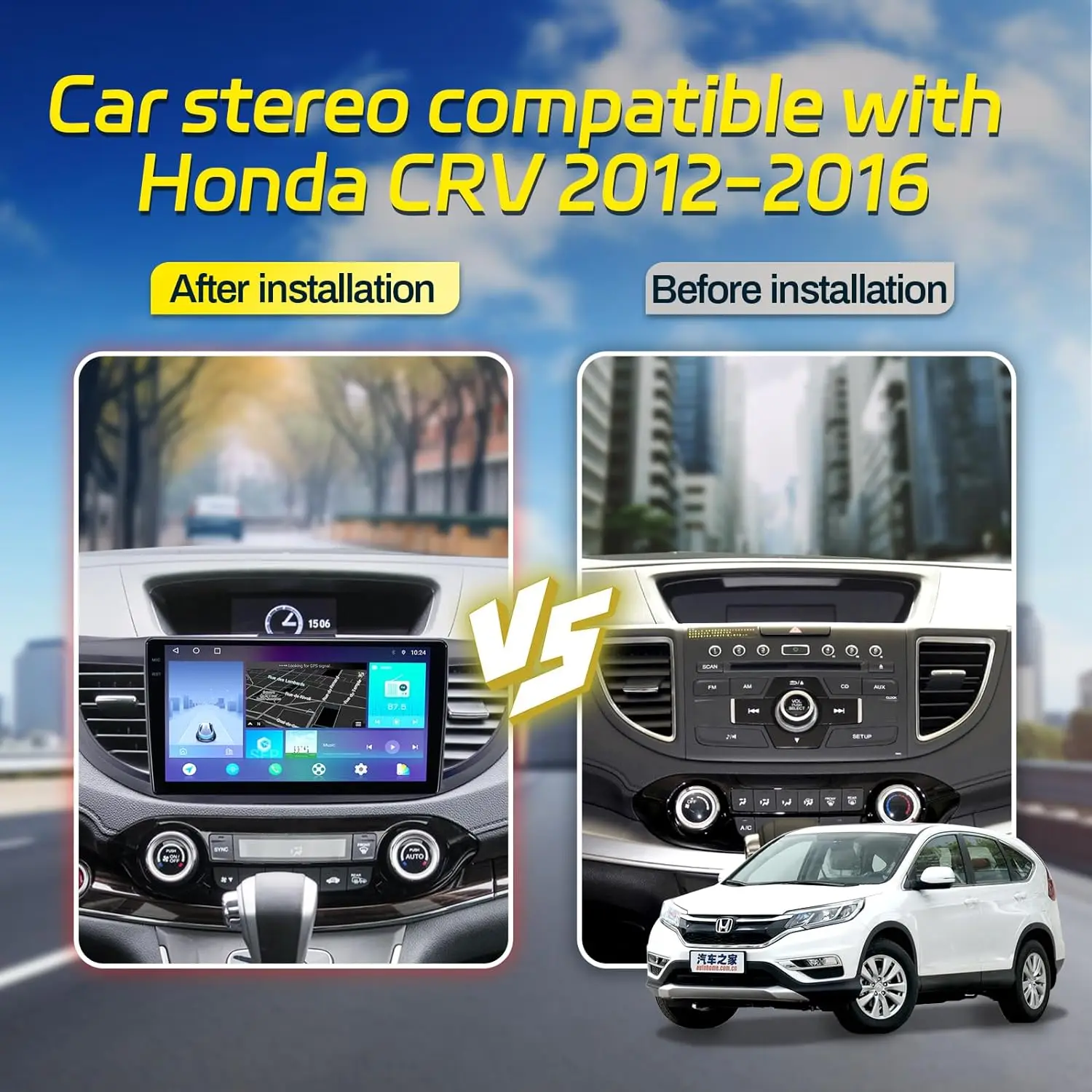 For CRV 2012-2016 5G WiFi 10\