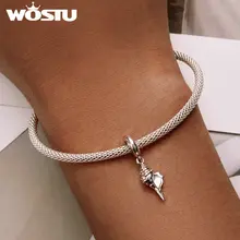 Silver Cat Pendant with Heart and Beads #4