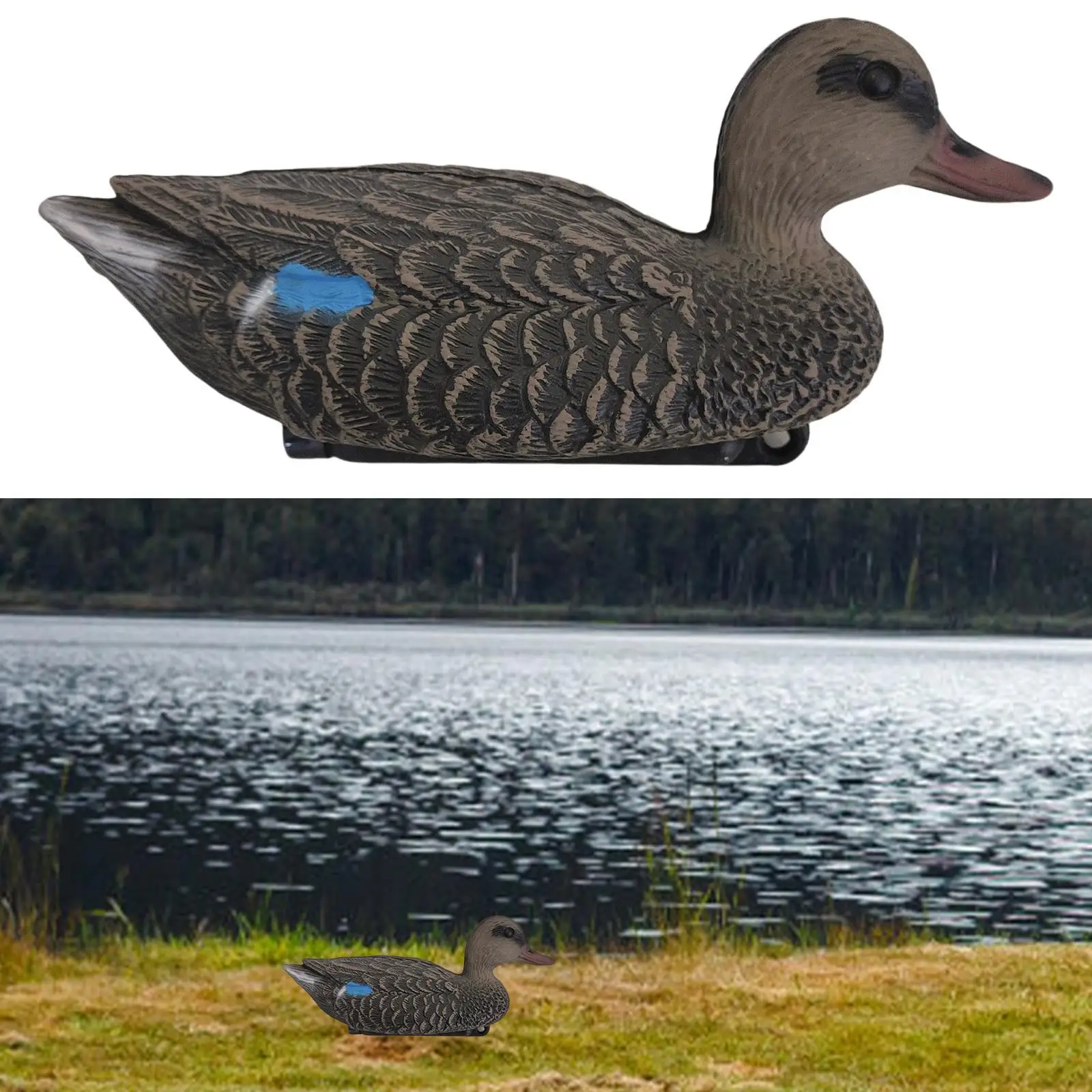 Duck Decoy Ornament Realistic Landscape Mallard Decoy for Pond Outdoor Pool