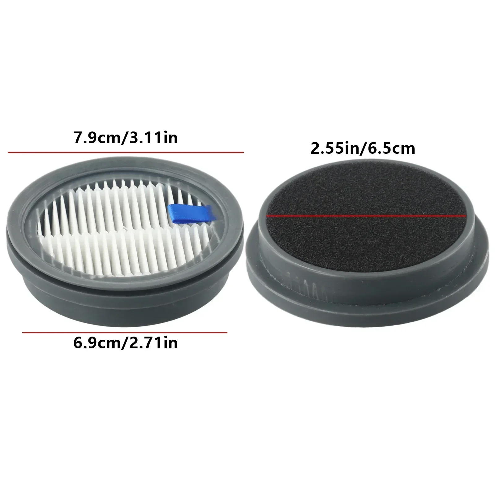 1/3 Piece High Density Filter For Afoddon A200PRO/A200 ORFELD B08/C10A/C10G For NEQUARE S12 S25 S26 Cordless Vacuum Cleaner