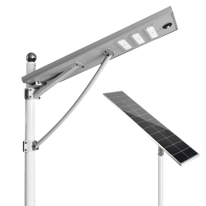 Corps de lampe en aluminium moulé sous pression, lampadaires solaires, extérieur, étanche, lampe à LED, tout en un, 62 lampadaires solaires