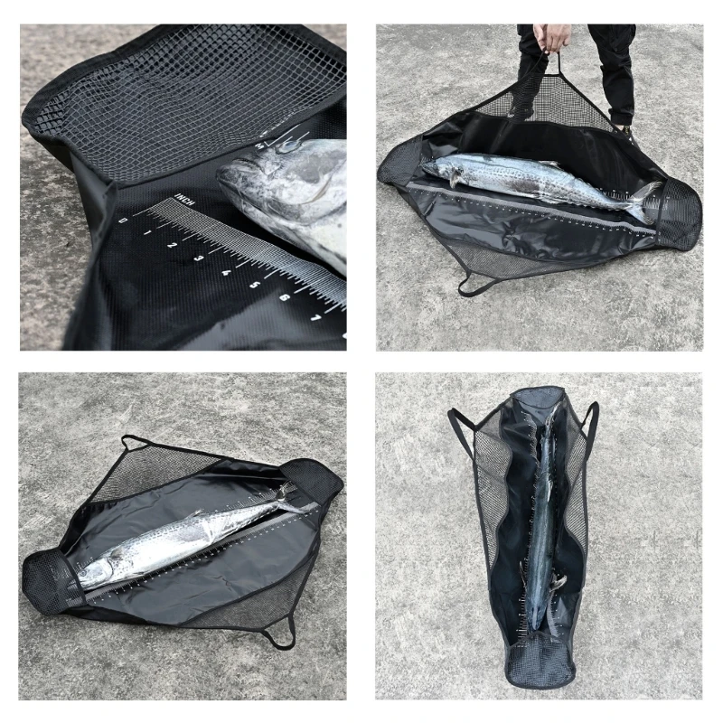 Folding Fish Weigh Slings Bag for Caught Fish, Bass Fishing Bag, Heavy Duty Fish Bag