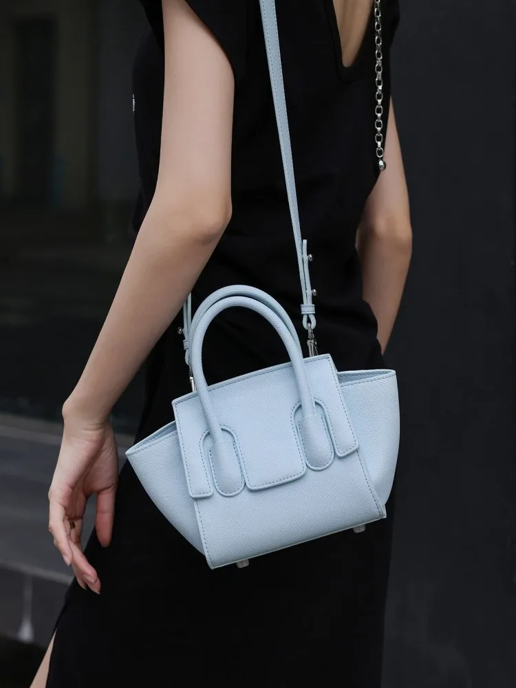 Borsa a tracolla singola Casual da donna di moda borsa a tracolla singola nuova estate Versatile da donna in pelle crosta di mucca borse a tracolla