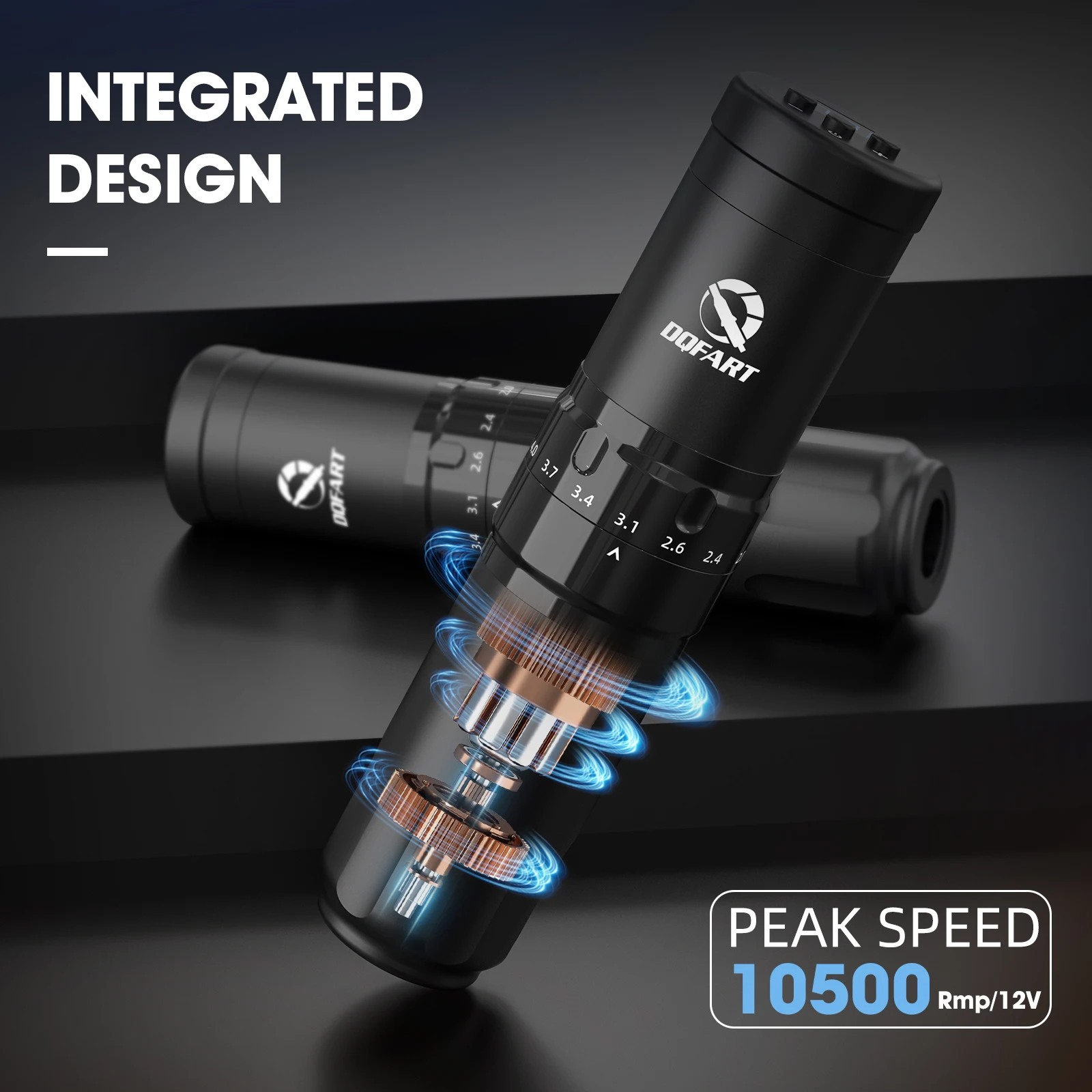 

DQFART Беспроводная ручка для татуировки со светодиодным экраном Портативная тату-машинка для боди-художника Товары для татуировок Аксессуары для татуировок