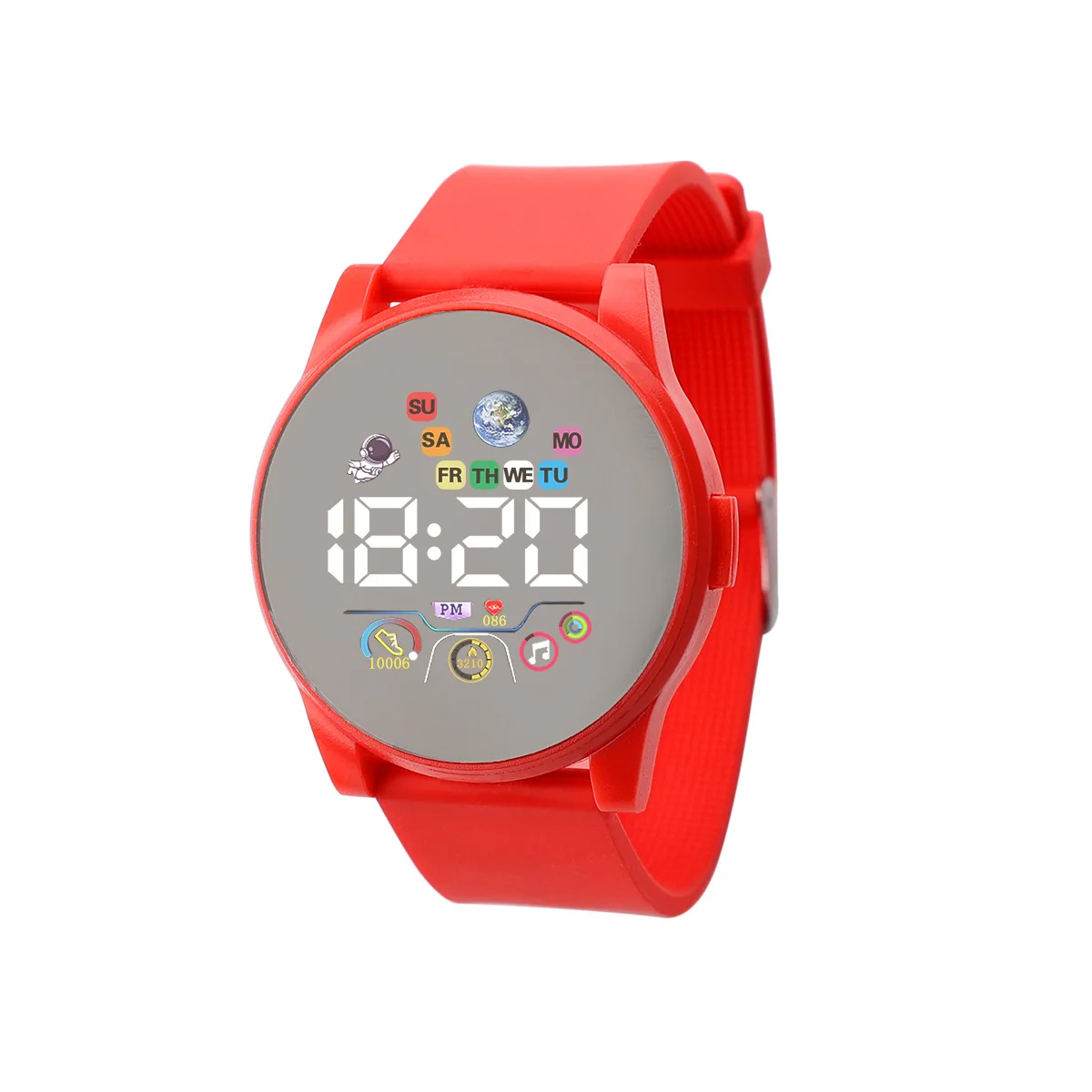 ساعة رقمية عصرية للأطفال للأولاد والبنات ساعة إلكترونية LED ساعة معصم مقاومة للماء رياضية للطلاب والأطفال ساعات بسيطة