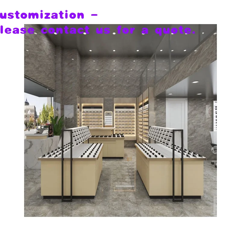 

custom.Luxury Mall Kiosk Store Counter Design Custom Glass Jewelry Optical Cabinet Display Showcase Retail Shop