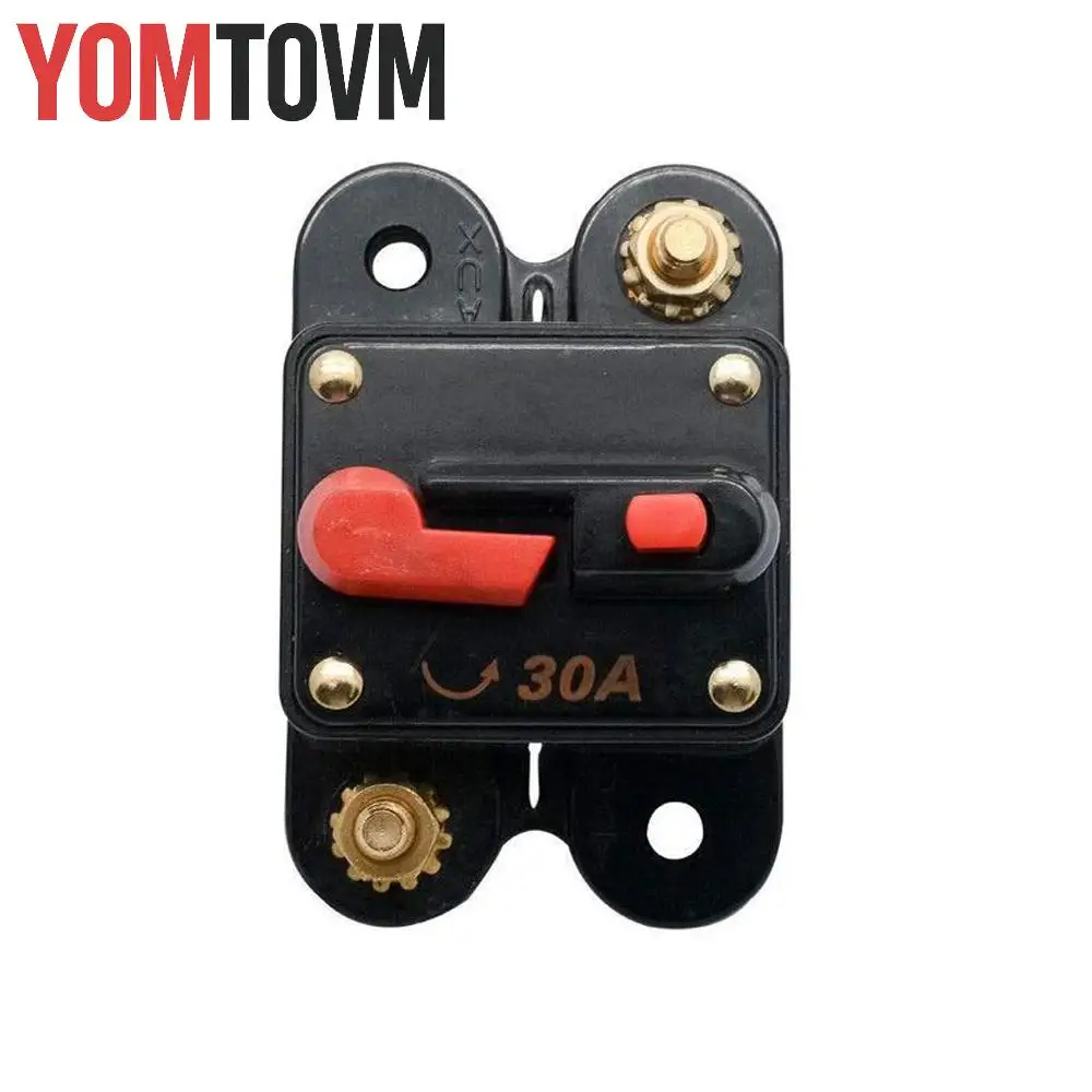 

Подходит для использования в различных автомобильных и морских условиях для электрических систем. Автоматический выключатель для поверхностного монтажа 30А.