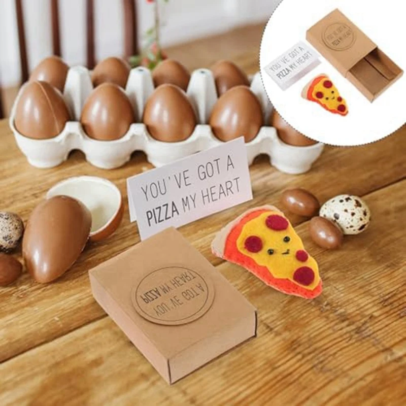 1 Set Mini Pizza Boxes Mini Pizza Toy Gift Box Friendship Inspired Gift Cute Novelty Present