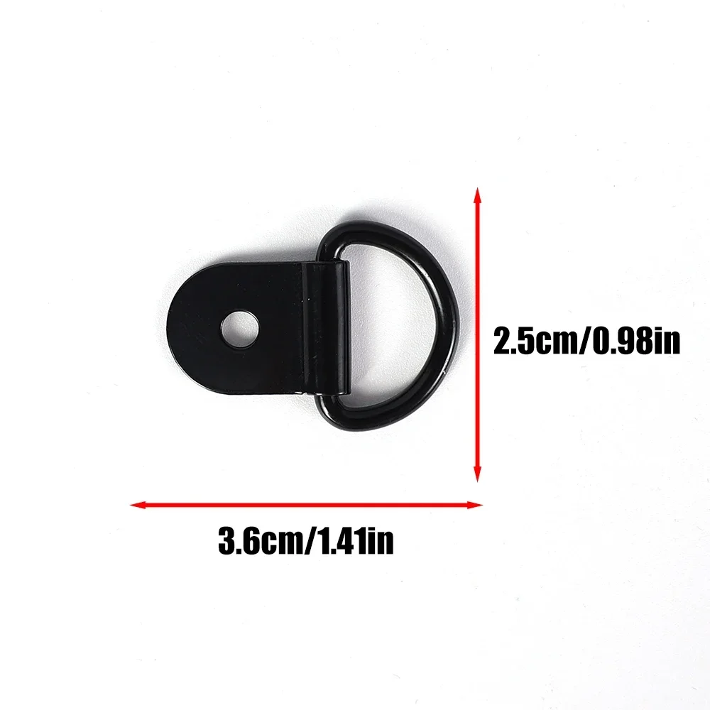 10/20 Stück Edelstahl D-förmiger Zughaken, Befestigungsring für LKW, Anhänger, Wohnmobil, Boot, Frachtzubehör – Detail 6