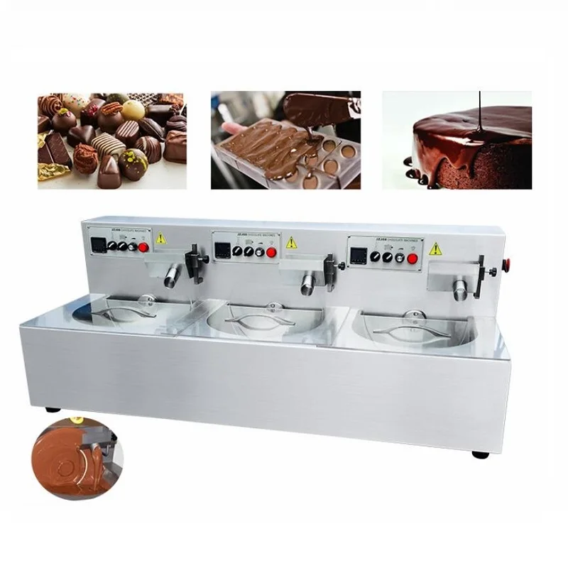 Electric 220V/110V 24KG Chocolate Tempering Machine CE Melting Moulding Machine With Large Capacity For Sale in EU