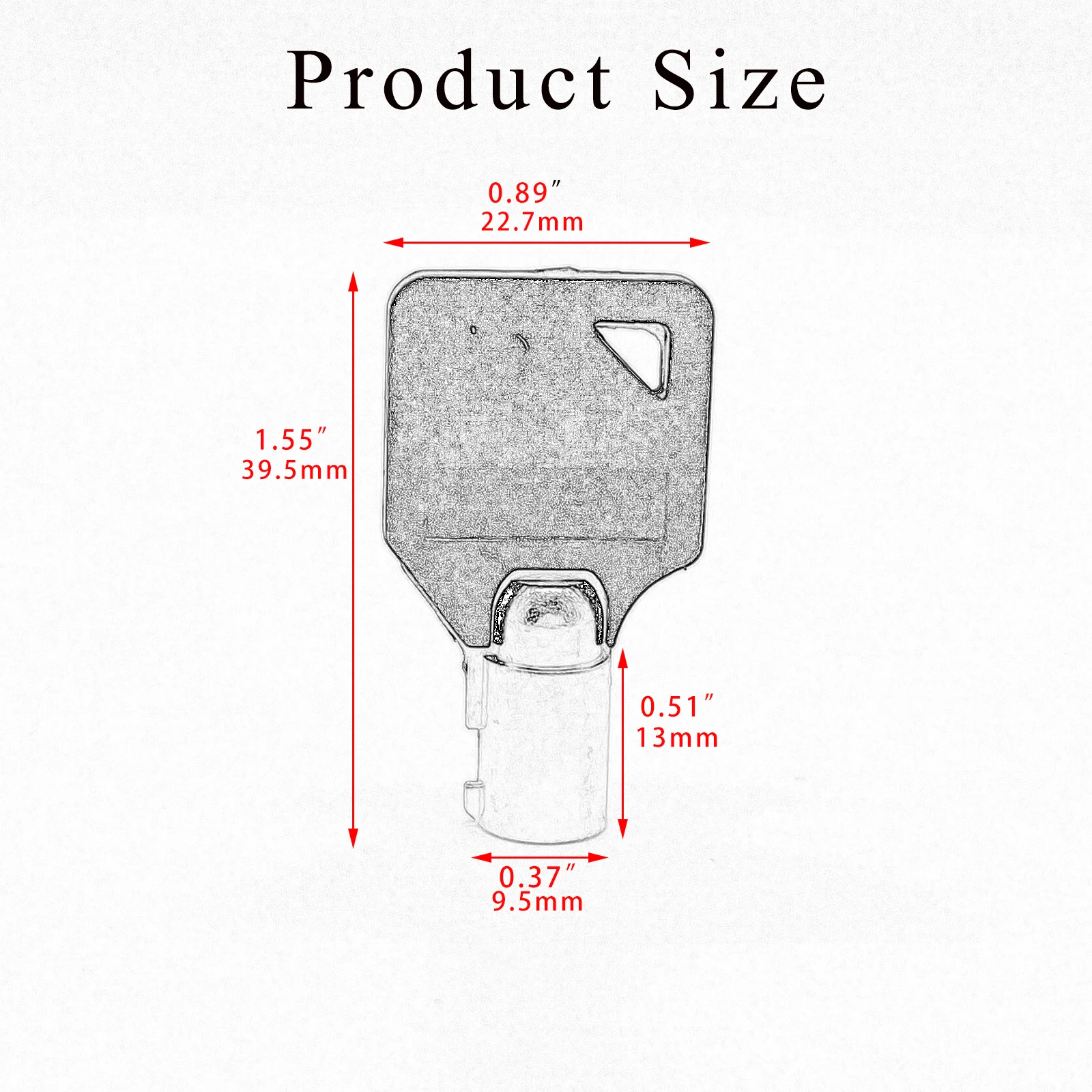 Llave de repuesto Universal para motocicleta, piezas en blanco para Harley Sportster X48, X72, XL883, XL1200, Fat boy, Low Rider, Breakout, Touring,