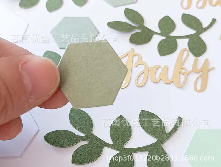 Oh Baby Konfetti Dschungel Safari Baby Geburtstag Papierkonfetti Babyparty Junge oder Mädchen Eukalyptusblätter Konfetti Taufe & Tauffeier – Detail 4