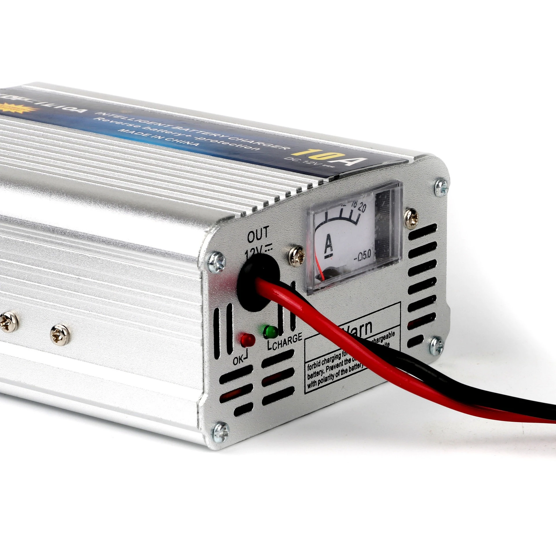 12V Digital Smart Battery Charger 10A Three Stage Charging Equipment For Vehicle Motorcycle Lead Acid Batteries