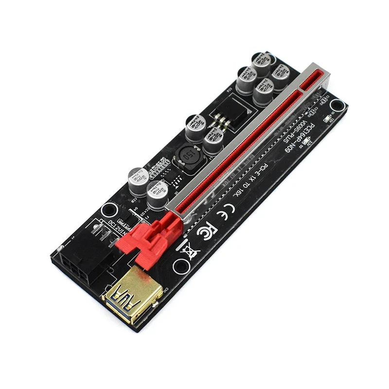 

USB 3.0 Cable PCIE Riser VER 009S Plus Extension Cable Adapter PCI Express VER009S PCI-E X16 Riser Card 0.6m For Video Card NEW