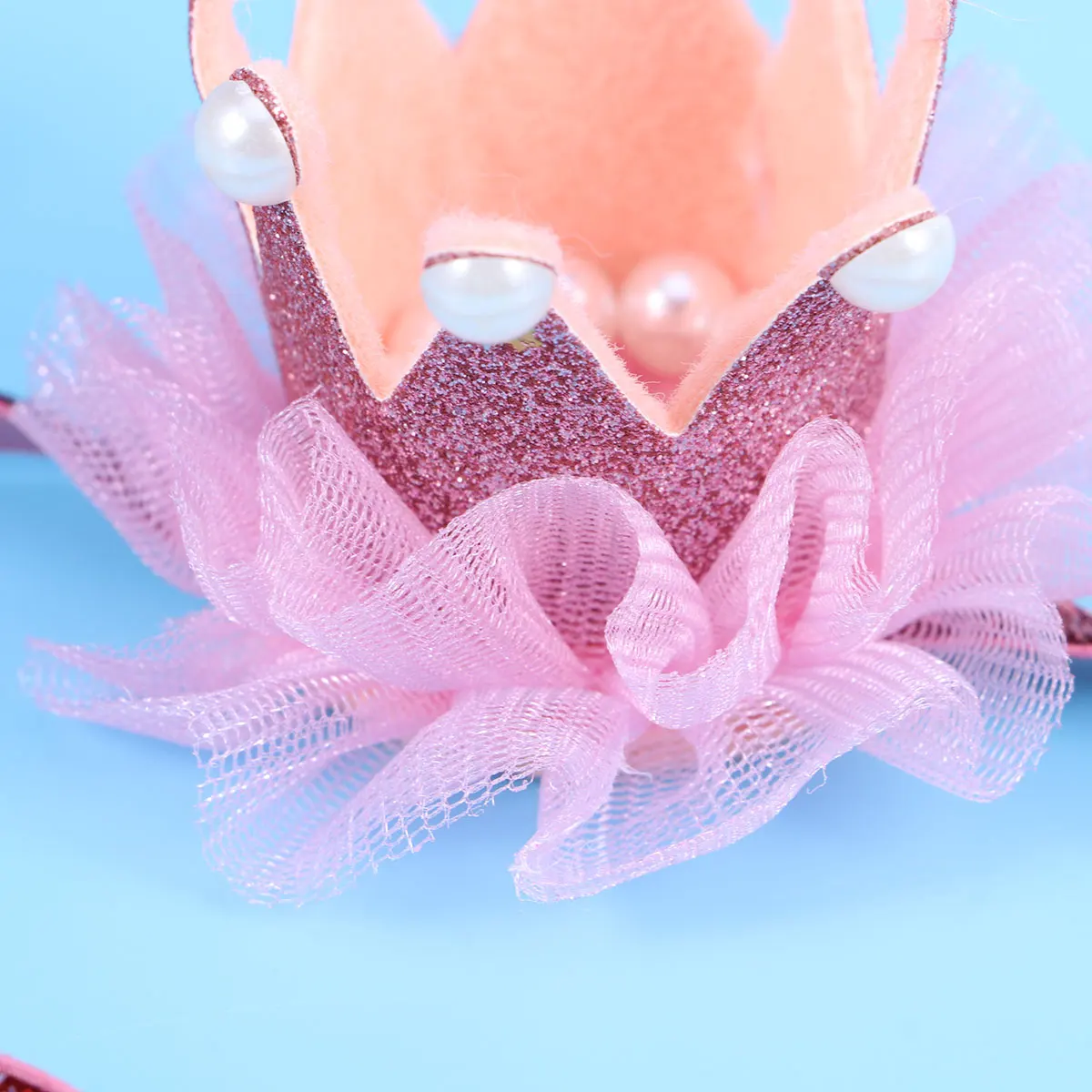 

Elastic Baby Girl Headbands Pink Crown Hair Accessories for Girls Newborn Toddler Infant Photo Session Soft Durable Stretchy