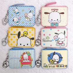 2024 Pachacco Coin Purse Kawaii Sanrio Japanese Student ID Set Keychain Backpack Pendant Cute Girl Wallet Gift