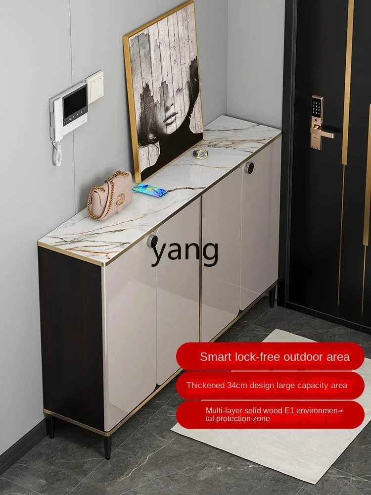 Yhl Home Doorway Smart Shoe Cabinet with Lock Door Cabinet Anti-Theft Integrated Entrance Cabinet Large Capacity