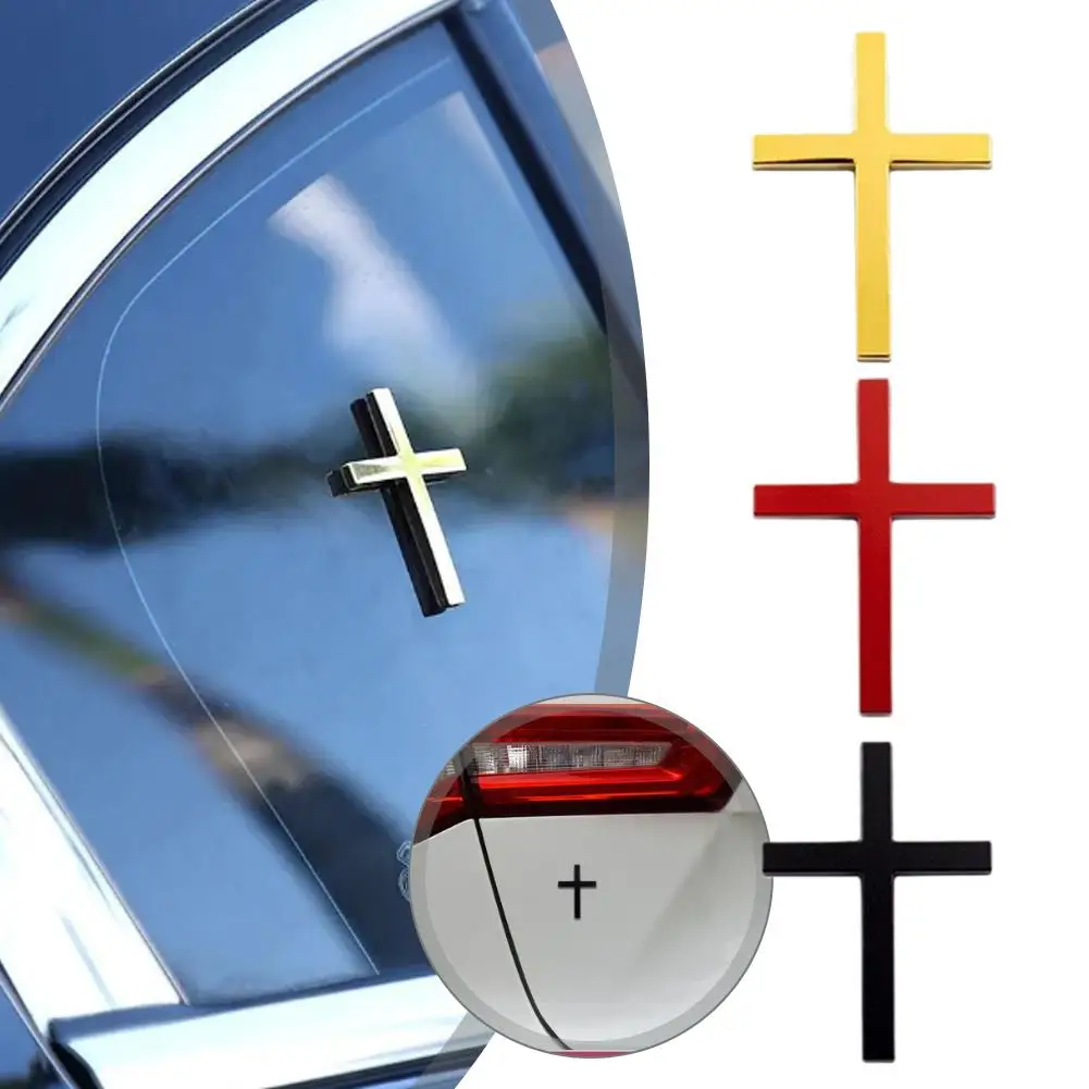 ملصقات معدنية للسيارات، ملصقات متقاطعة ثلاثية الأبعاد، ملصقات زينة شخصية لجسم الخدش، ملصقات، خلفية T1J1 #4