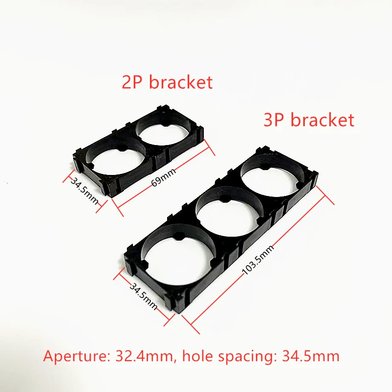 32650 32700 32800 Battery Case Holder Bracket Cell Safety Anti Vibration Plastic Brackets   fixing bracket Spliceable