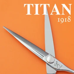 TITAN hair scissors cut hair shears cutting hairdressing JAPAN ATS314 steel, hand made sharp scissors