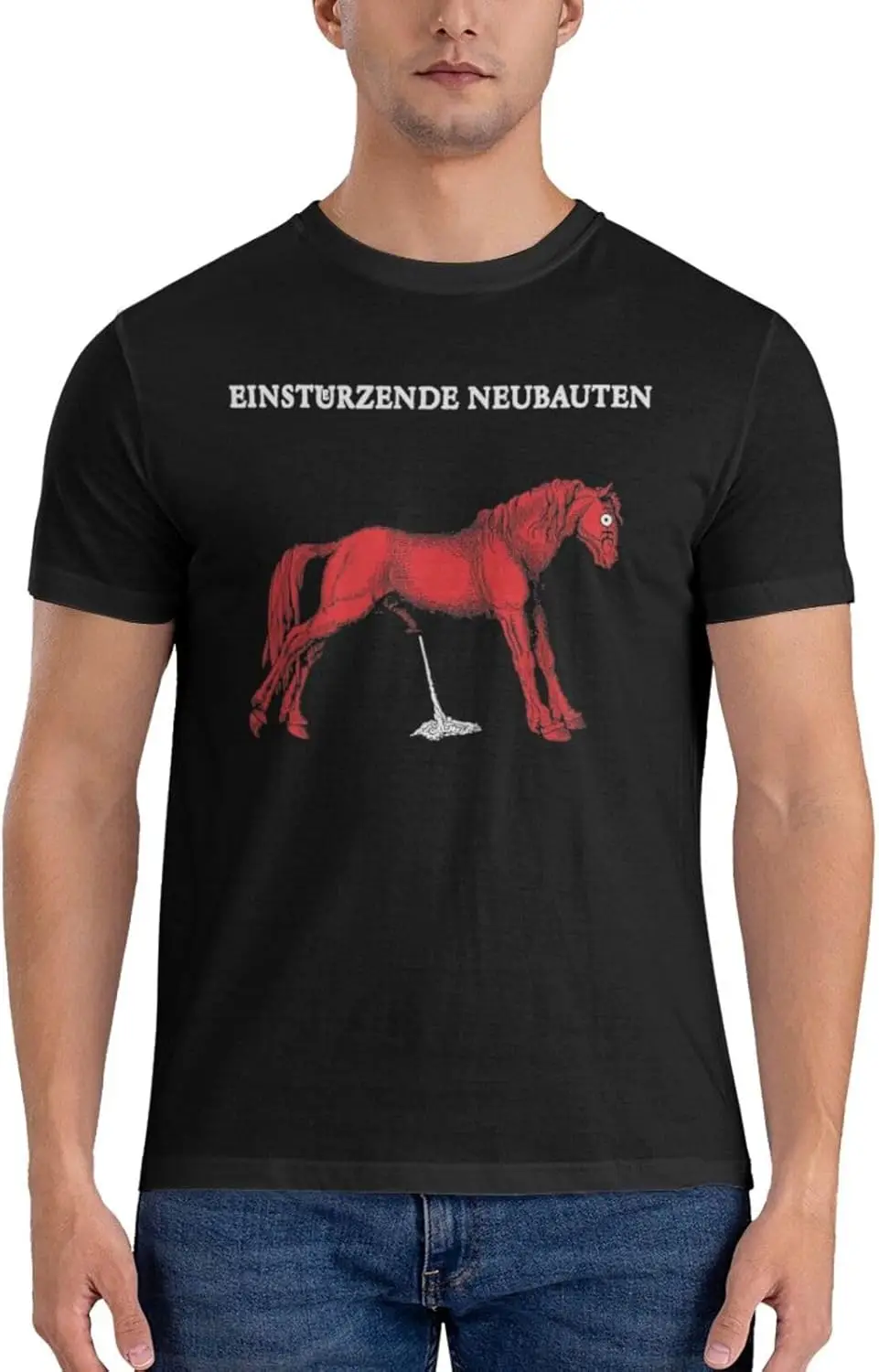 Men's Graphic T-Shirt Round Neck Cotton T-Shirts for Men Funny Shirt Summer Short Sleeve
