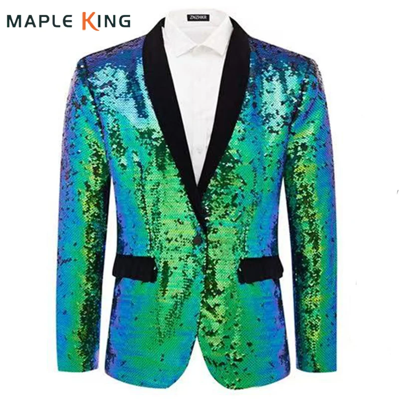 

Яркие блейзеры с блестками, мужские модные костюмы, роскошная куртка, 2024, мужской деловой костюм для вечеринки, банкета, свадьбы, платье, хипстерские пальто в стиле стимпанк