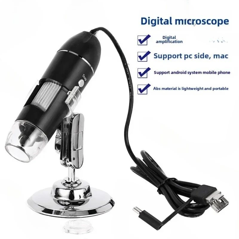 

Adapted for 1600 Times Three-in-one Interface Portable with Mobile Phone Computer Microscope Digital Microscope