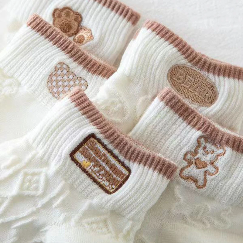 Chaussettes à bouche peu profonde pour pieds d'ours, printemps et été, 600 paires, 5 paires