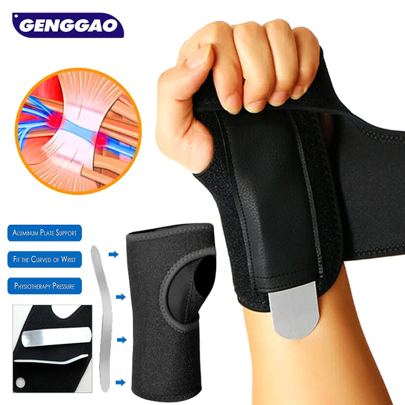 1PC Adjust Splint Sprains Arthritis BandBandage Orthopedic Hand Brace Wrist Support Finger Splint Carpal Tunnel Syndrome