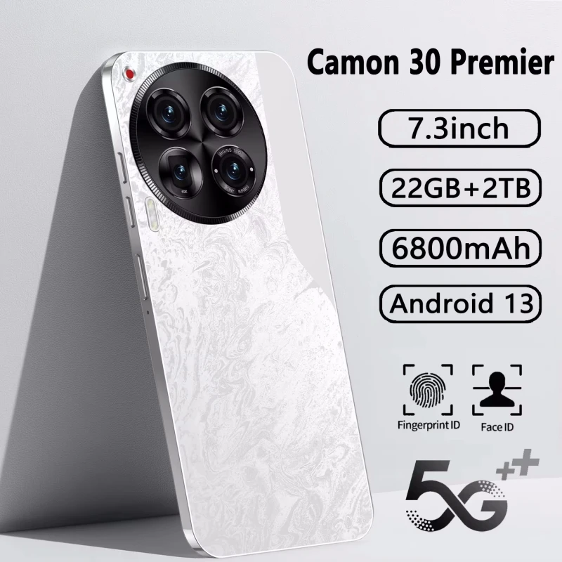 هاتف Camon 30 Premier 5G 2025 الجديد بشاشة 7.38 بوصة عالي الدقة وأندرويد 14 هاتف محمول سنابدراجون 8 gen3 بشريحتين 8800 مللي أمبير في الساعة غير مقفول