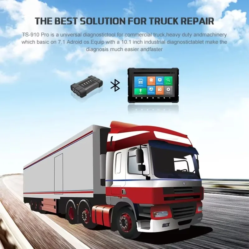 أداة تشخيص السيارات TS 910PRO تدعم الترميز والبرمجة عبر الإنترنت لاختبار السيارات #5