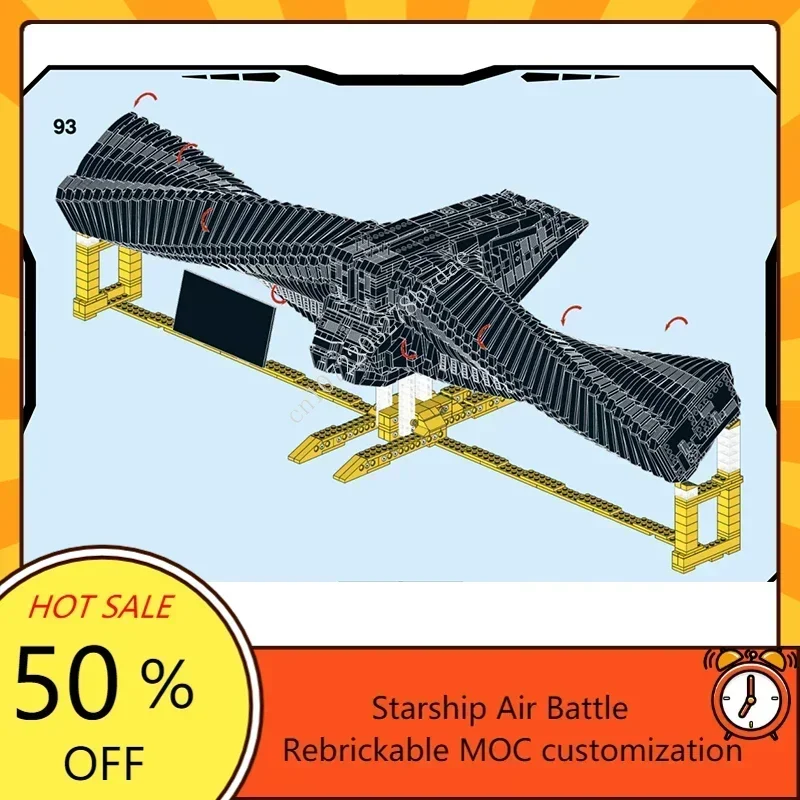 DarkAster Guerra Espacial Militar MOC Modelo de Batalha DIY Educação Montagem Férias Arquitetura Personalizável Quebra-cabeça Presente para Crianças Idade