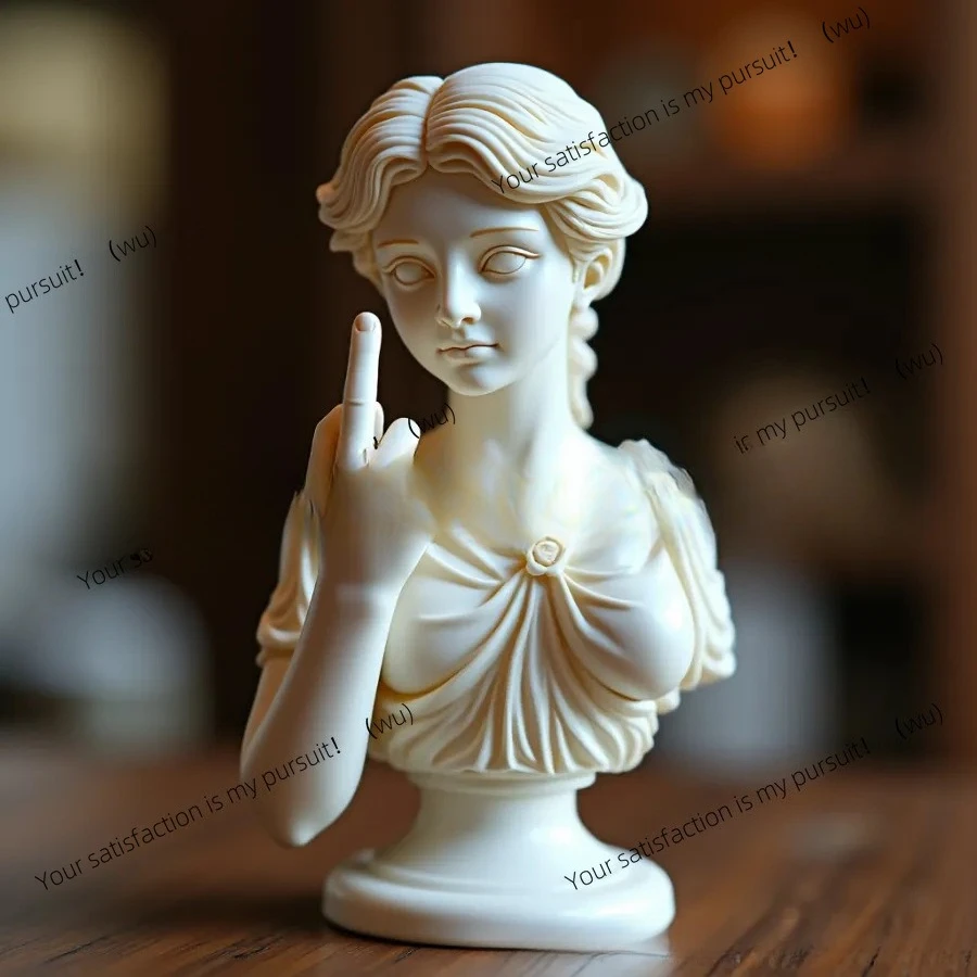 

Creative Resin Ornament Resin Sculpture Personality Portrait Spoof Tabletop Decoration Ornament