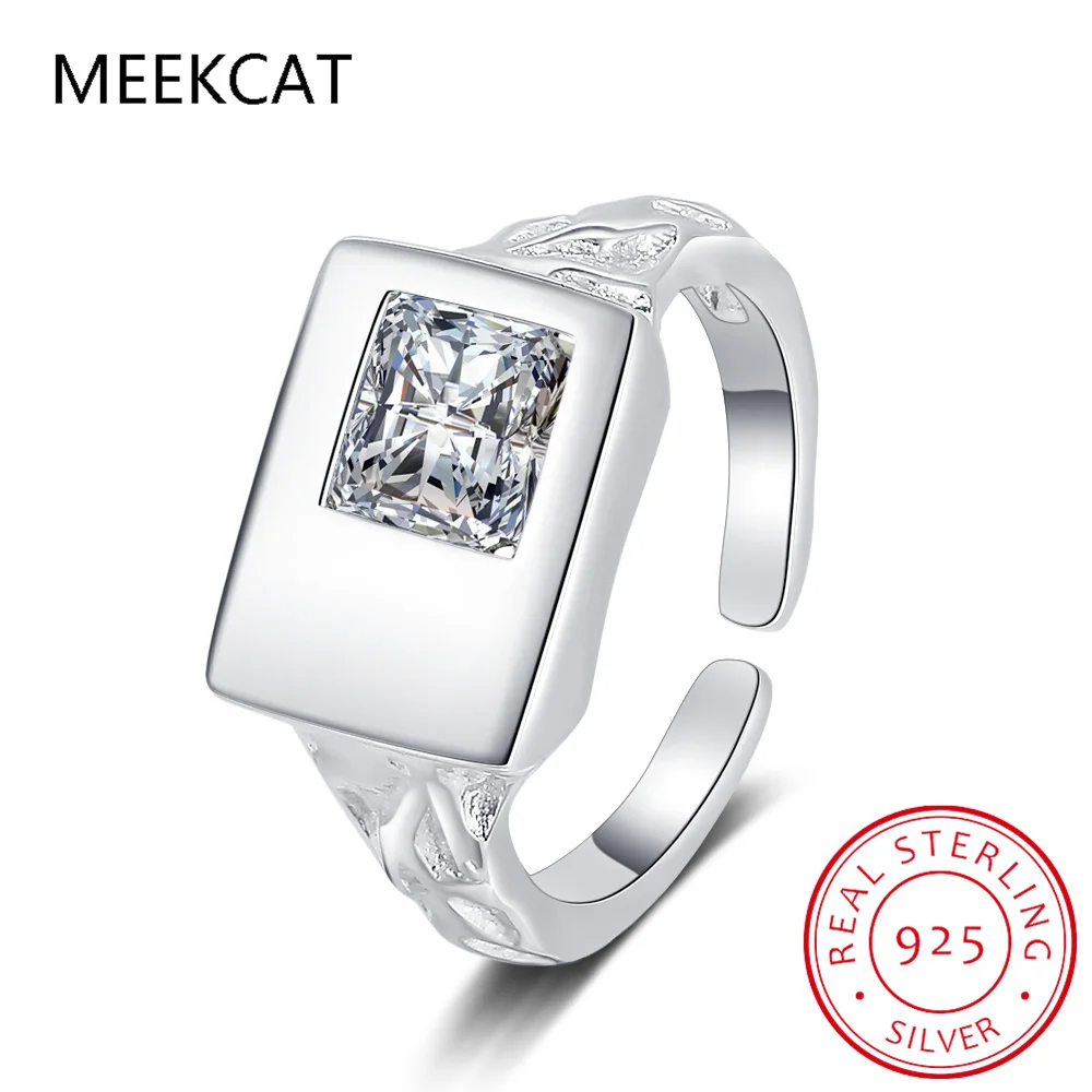 925 Sterling Silver Scrub Texture Rings For Women Adjustable Bold Thick Stackable Rings Minimalist Jewelry