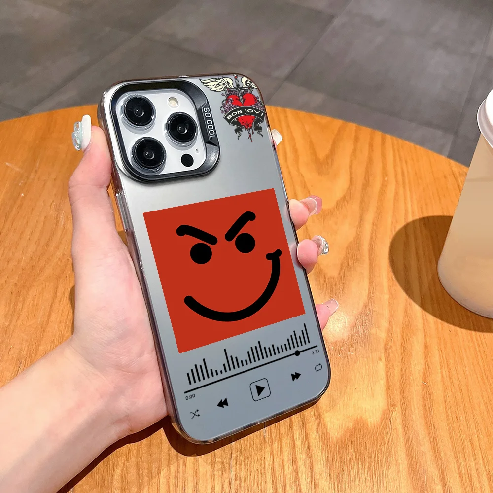 حافظة هاتف فرقة الروك FUNDA لهاتف سامسونج S25 S24 S23 A07 A17 A06 Ultra FE Plus غطاء حماية IMD ملون B-Bon J-Jovi #3