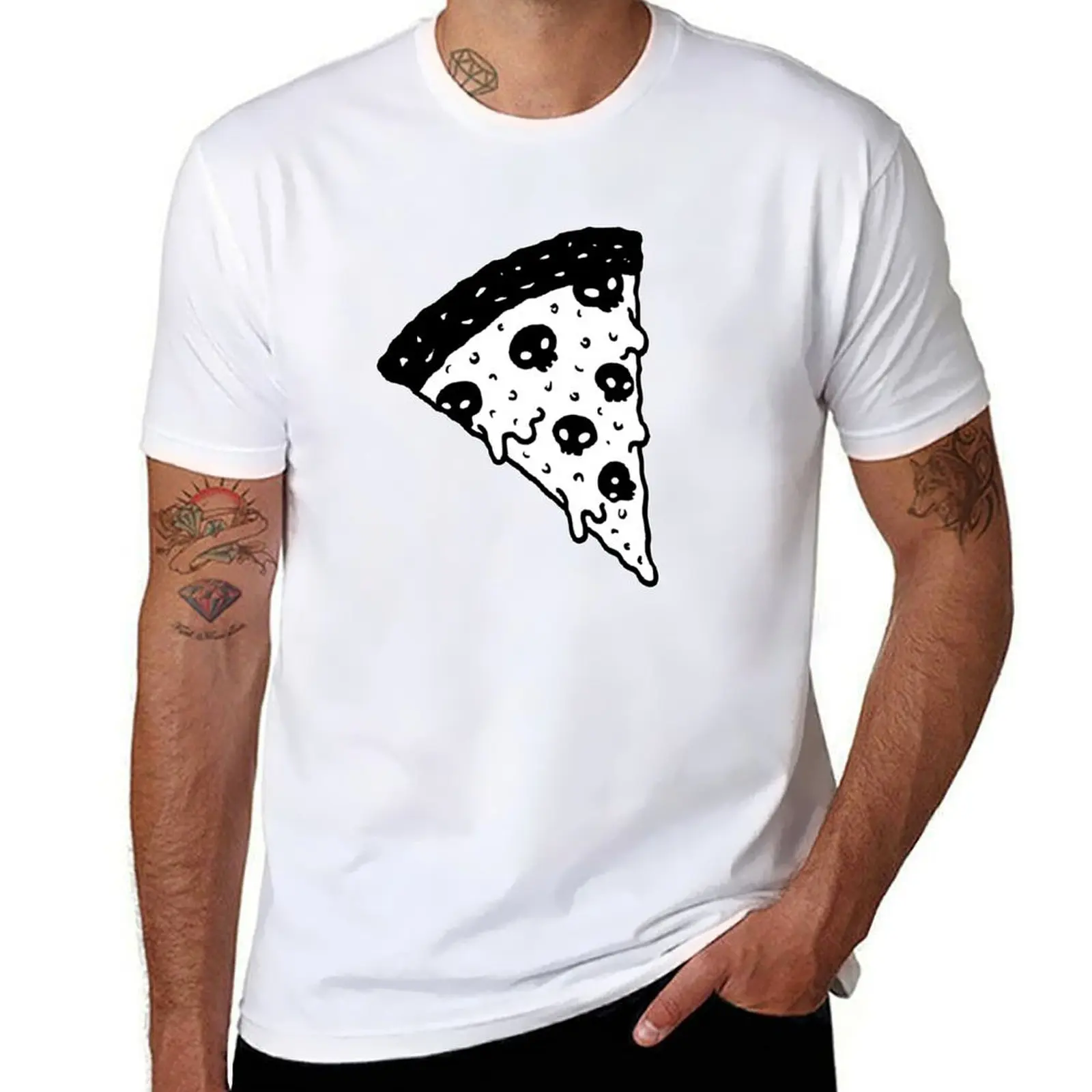 

Death by Pizza T-Shirt t shirt man casual printed t shirts for man T-Shirt