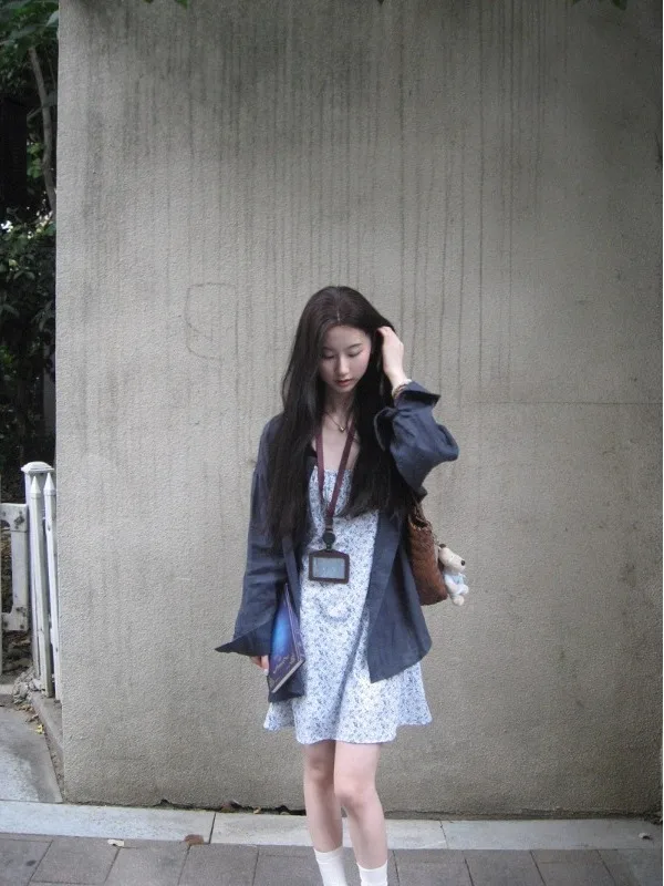 

Универсальная женская рубашка с длинным рукавом для девушек, весна 2026, новая модель, защита от солнца, средней длины, свободный крой, цветная.