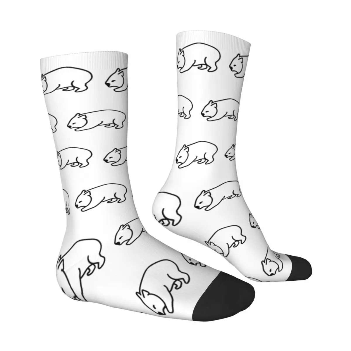 Women Men Socks Australian Wombat Doodle Logo Stockings Winter Korean High Quality Socks Graphic Outdoor Anti Slip Socks