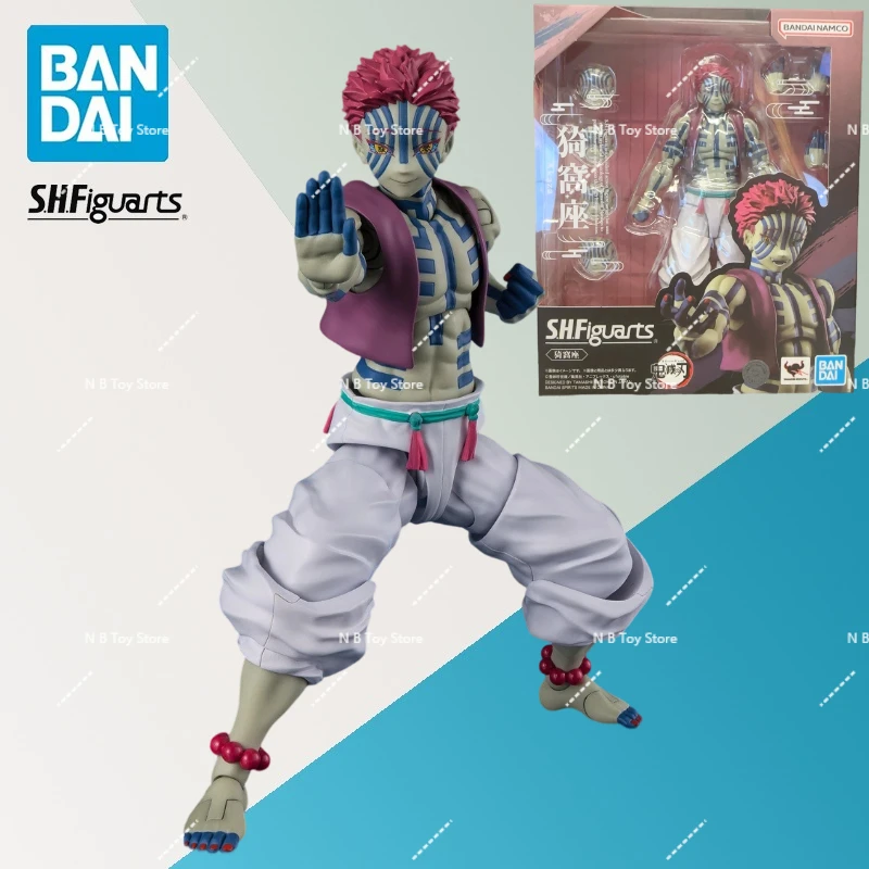 متوفر في المخزون الأصلي بانداي S.H.Figuarts Shf شيطان القاتل Akaza عمل الشكل أنيمي لعبة مجسمة هدية