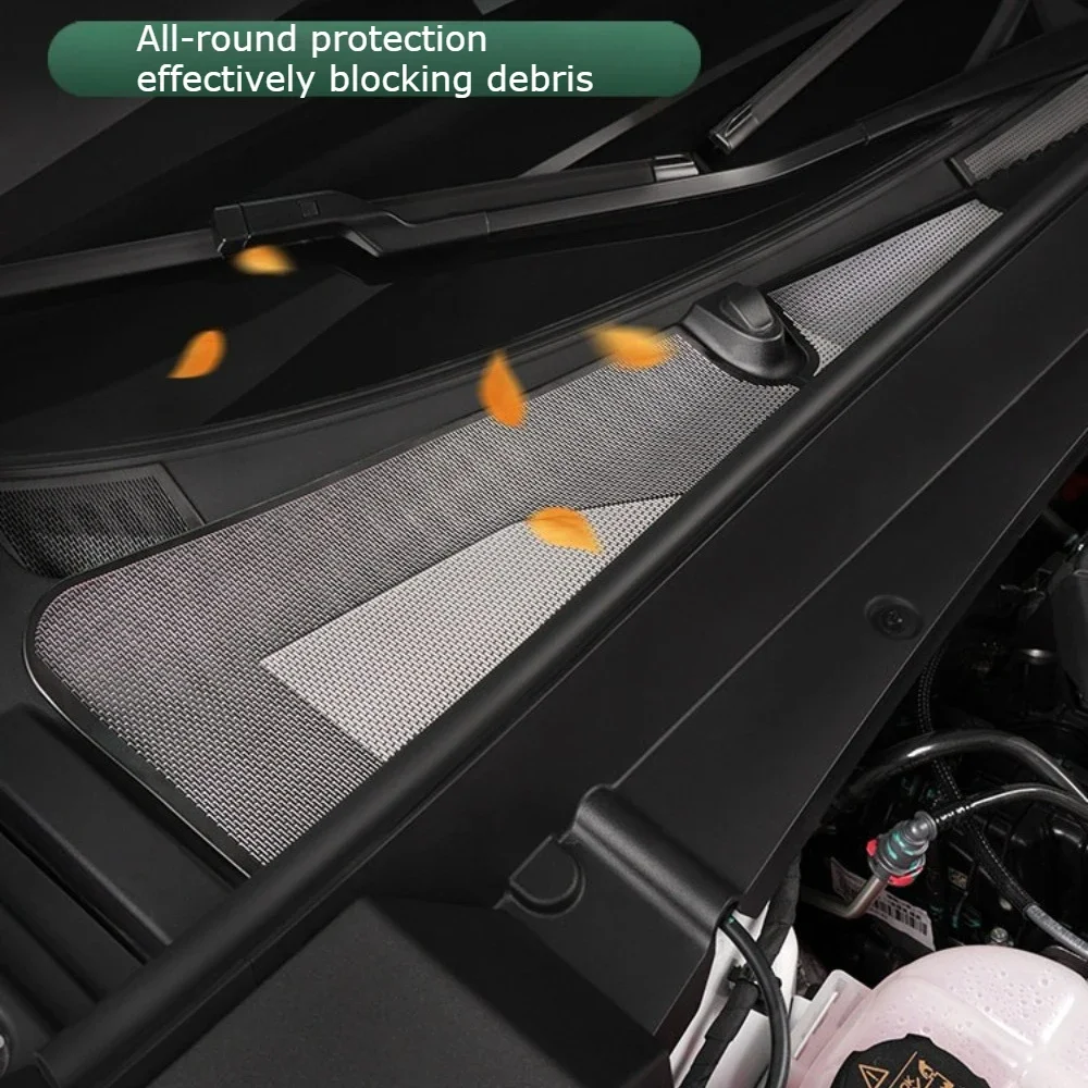 For Geely Starray EM-i Galaxy Starship 7 Stainless Steel Front Engine Dust Cover Hood Vent Protector Anti Blocking Grille Mesh