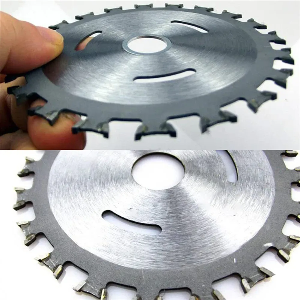 Lama per sega circolare a doppia faccia da 4 pollici 20T disco da taglio per legno da 100mm disco per smerigliatrice angolare disco per sega lama da taglio per la lavorazione del legno in metallo duro