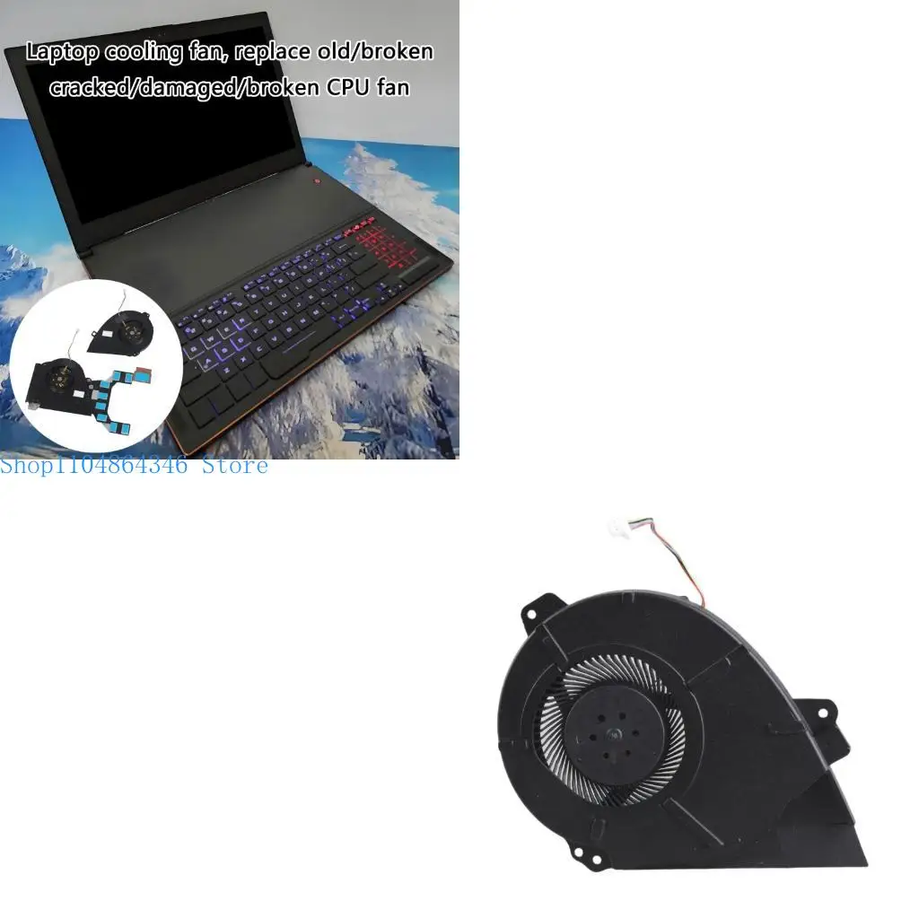 

5asd DC12V Laptops CPU GPU Cooling Fan Notebook Radiators for ROG Zephyrus GX501 GX501V GX501VI GX501VSK GX501GI