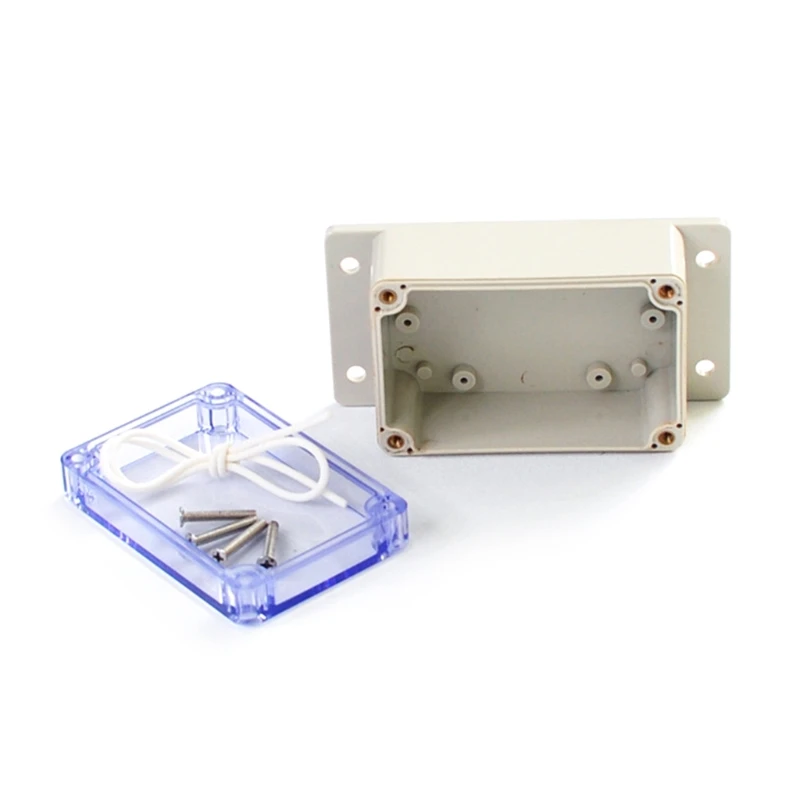 ABS Plastic Dustproof Waterproof IP66 Electrical Boxes Hinged Shell Outdoor Universal Project Enclosure Clear Cover