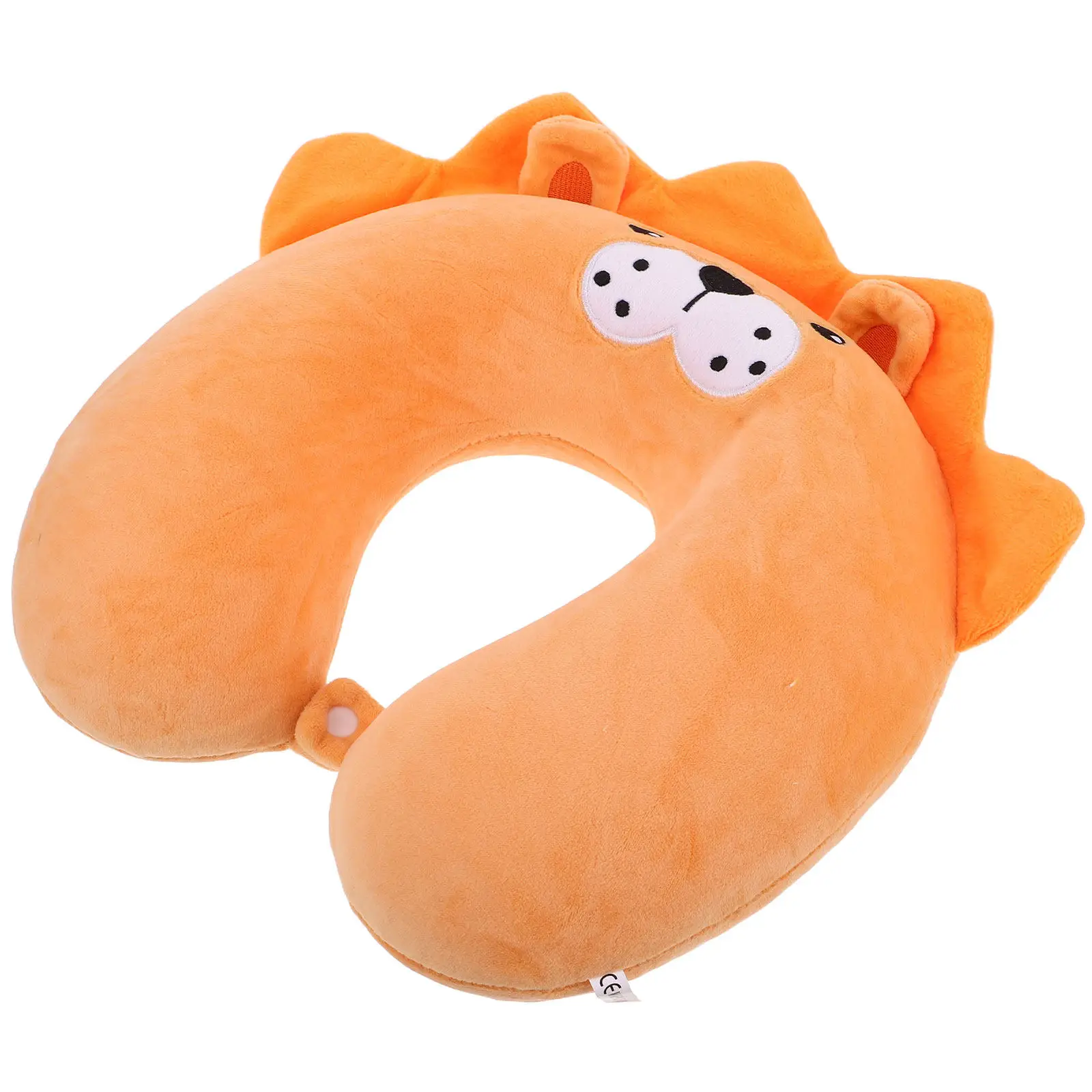 

Car Headrest Neck Support Pillow Memory Foam Orange U-Shaped Travel Pillow for Airplane Car Train Neck Pain Relief Cartoon