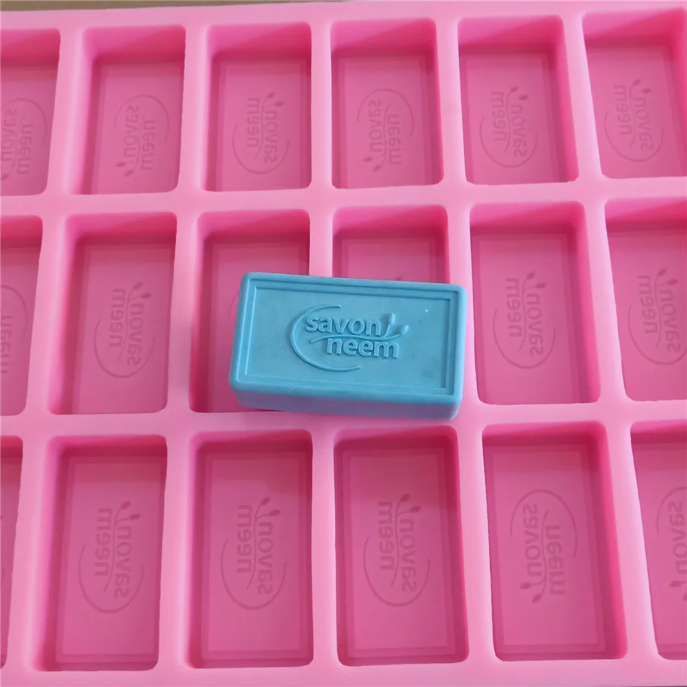 16 Cavities Custom Bar Soap Mold Mould Customize Silicone Mold for Cold Process Natural Soap Making