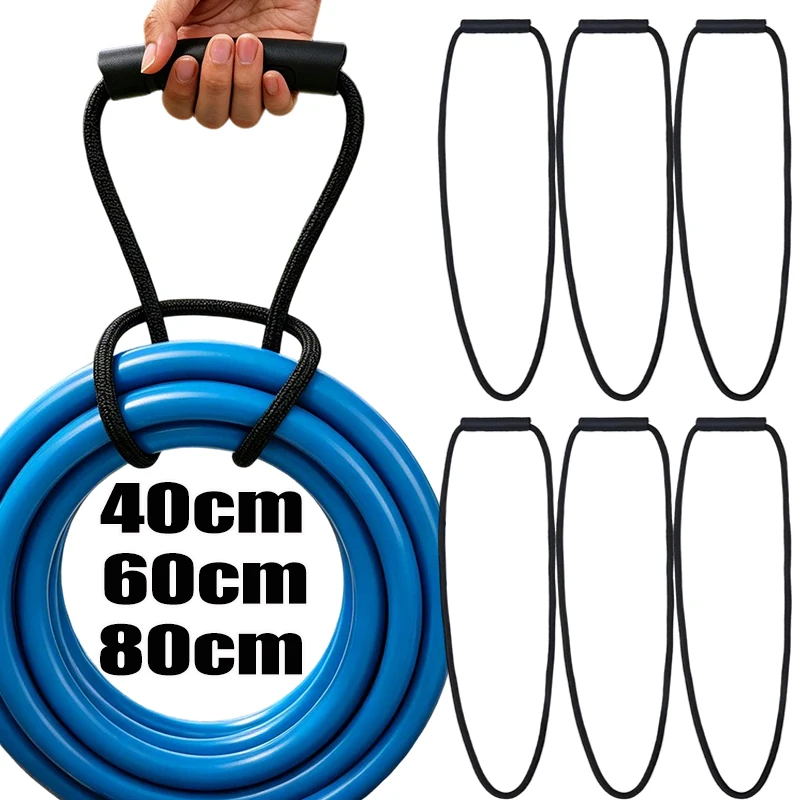 40/60/80cm Multi Purpose Utility Strap Heavy Duty Tension Belt with Anti Slip Handle for Cable Wire Hose Organize Garage Outdoor